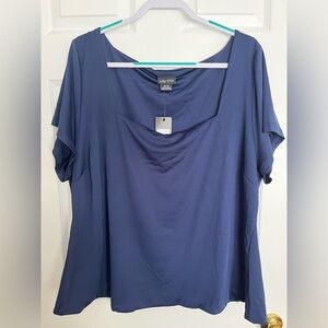 City Chic Women's Navy Blouse